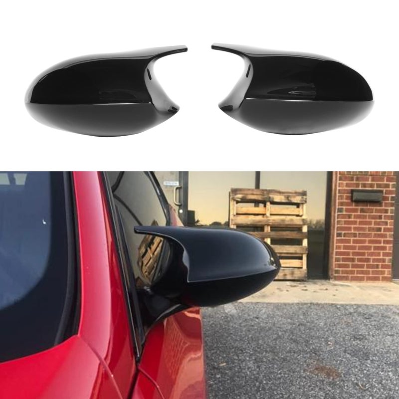 Qitian E92 Mirror Cover, ABS Gloss Black Mirror Cover for BMW 3 Series E90 E92 E93, 2006-2009 - Image 1